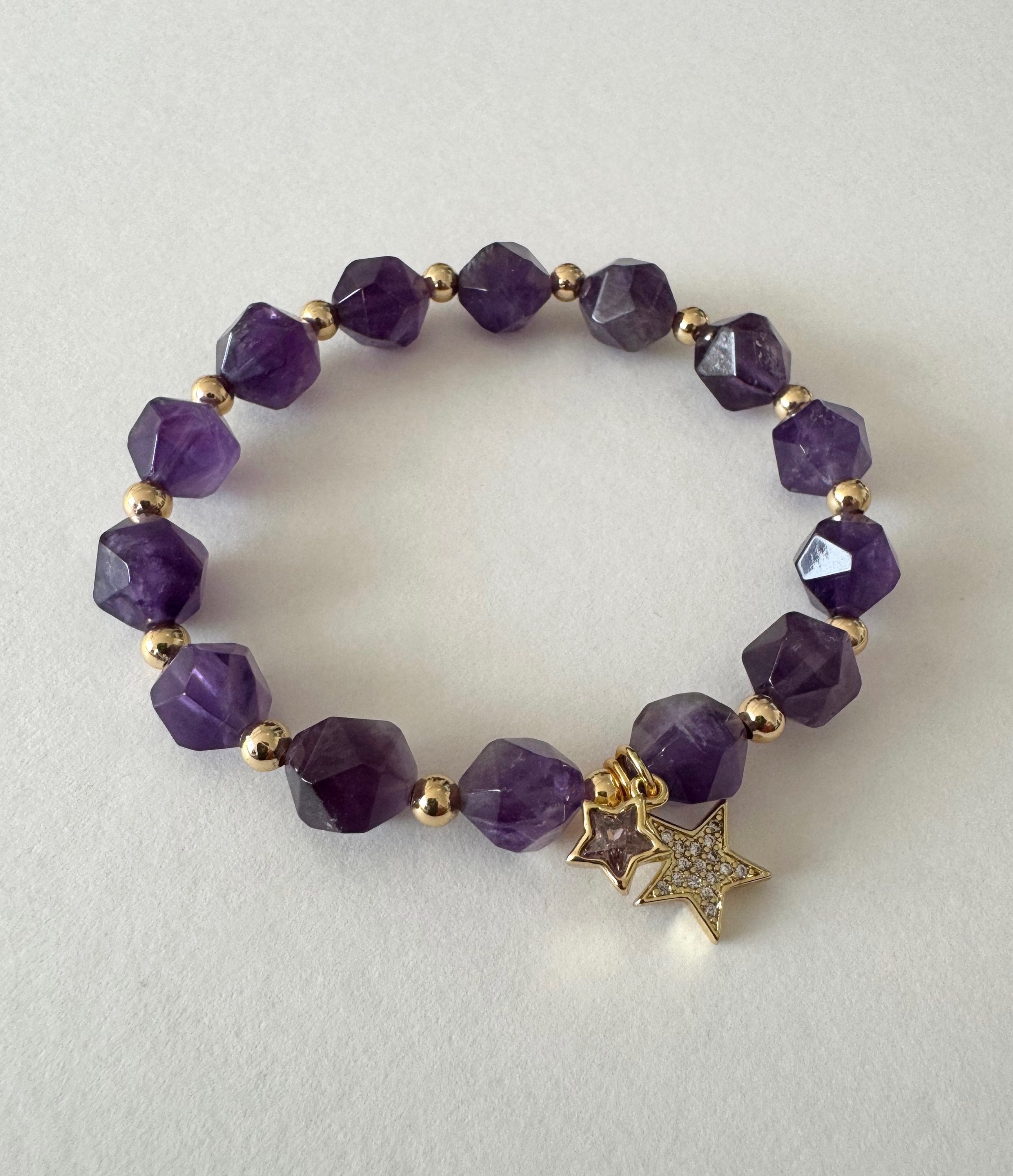 Cosmic Girl - amethyst bracelet image 0